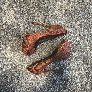 Brian Atwood peep toe platform pumps